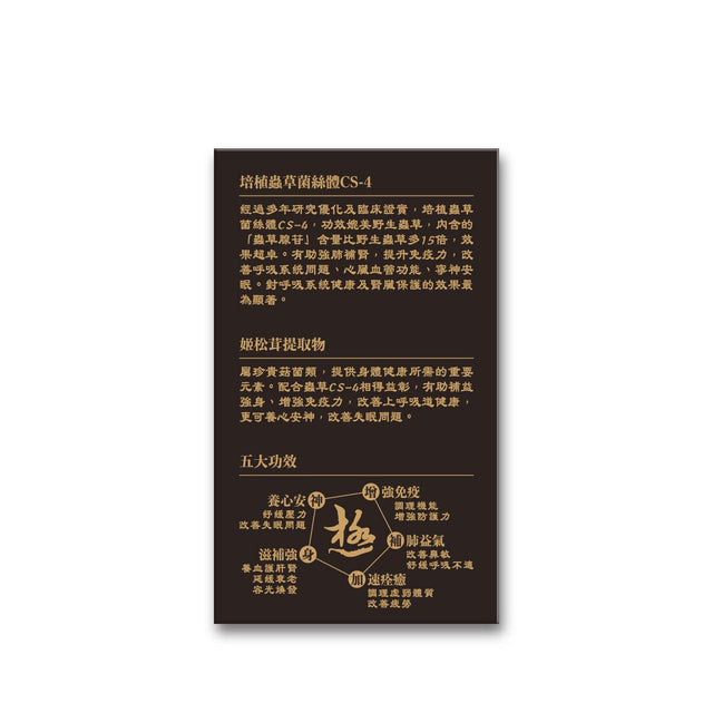 一木研究所 ICHIKI® 極蟲草 (蟲草菌絲體CS-4 + 姬松茸精華) x 10盒 | 健肺益氣 | 滋陰保腎