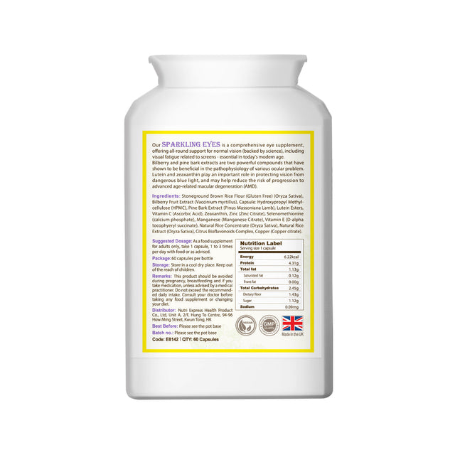 Blossom Sparkling Eyes (60 cap) | 英國Blossom亮目丸 (60粒)