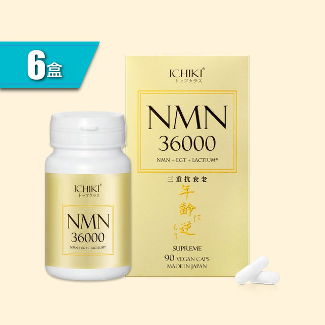 一木研究所 - NMN36000逆齡丸 (三重強效升級配方) x6盒 |三重抗衰老 | 日本NMN | 法國專利Lactium (此日期前最佳：2026年03月08日)